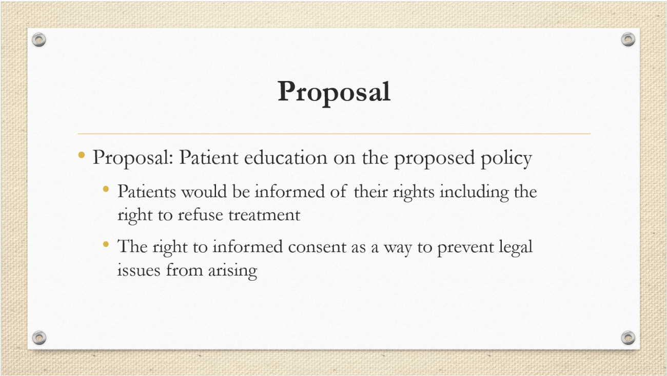 Proposal 