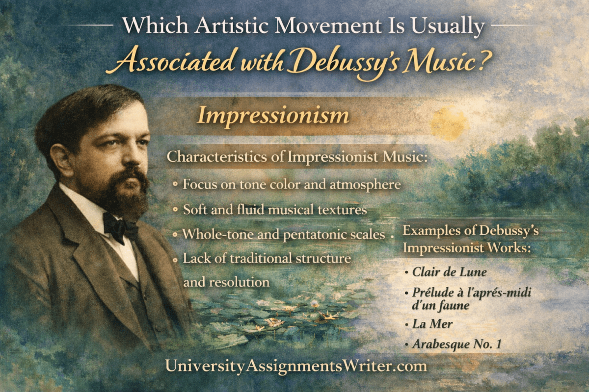 Artistic Movement Usually Associated with Debussy's Music